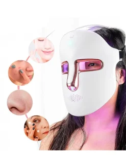 Ledgezichtsmasker wit