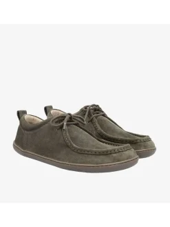 Leren barefootschoenen "Cricket Plus+' kaki