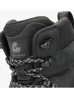 Leren barefootschoenen "Portland" zwart
