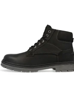 Leren boots "Allan" zwart