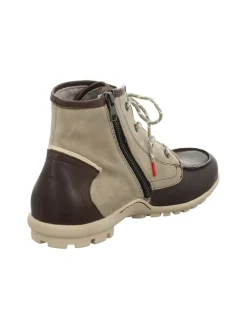 Leren boots beige/bruin