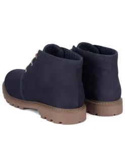 Leren boots donkerblauw