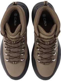 Leren boots "Dypsie" bruin/zwart