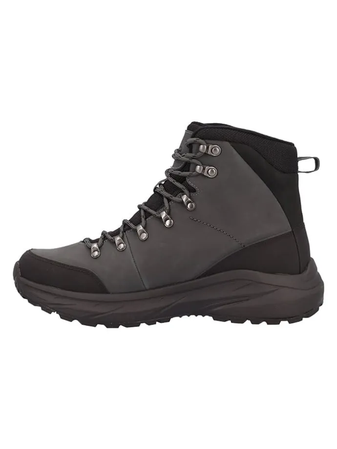 Leren boots "Dypsie" grijs/zwart