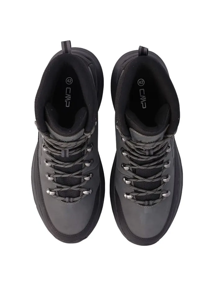 Leren boots "Dypsie" grijs/zwart
