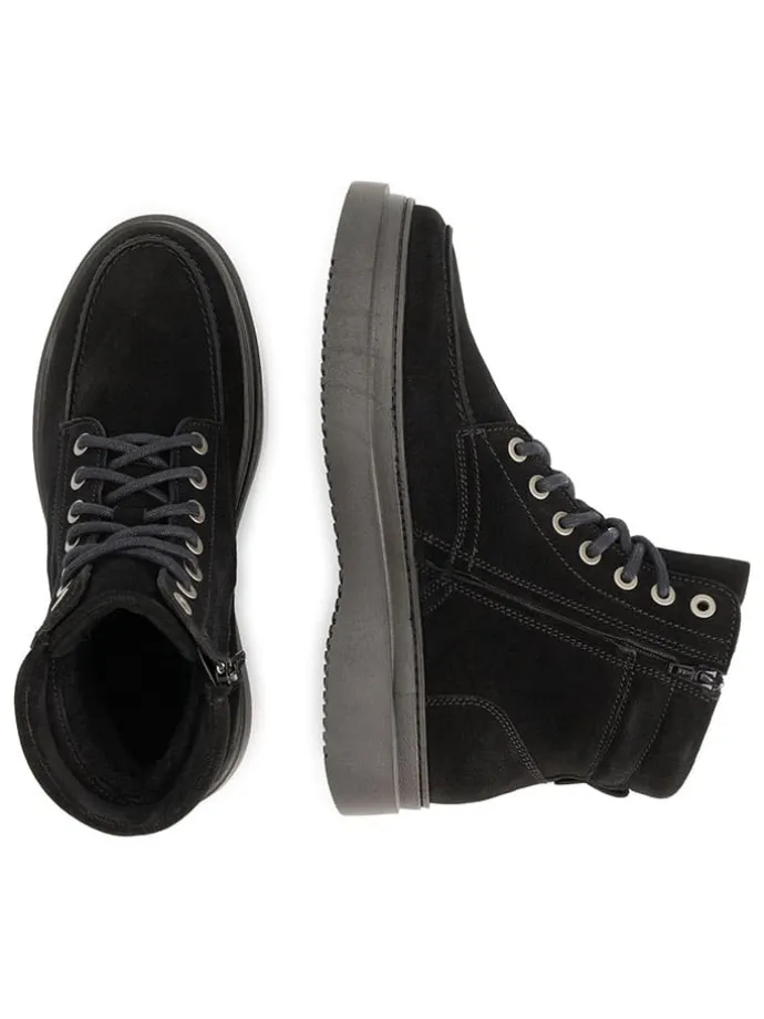 Leren boots "Edmonton" zwart