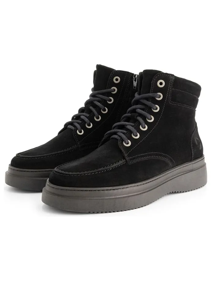 Leren boots "Edmonton" zwart