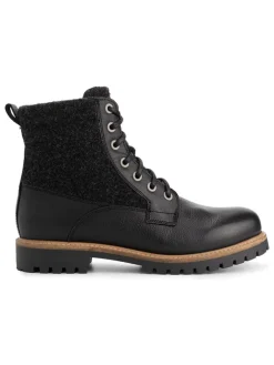 Leren boots "Enningdal" zwart