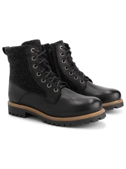 Leren boots "Enningdal" zwart