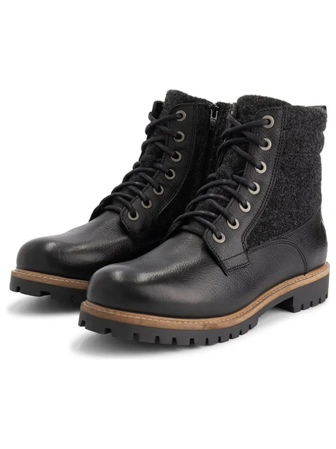 Leren boots "Enningdal" zwart