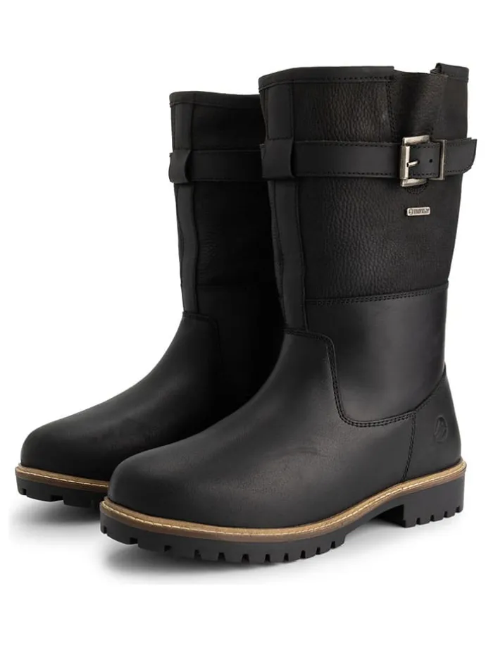 Leren boots "Fjaere" zwart
