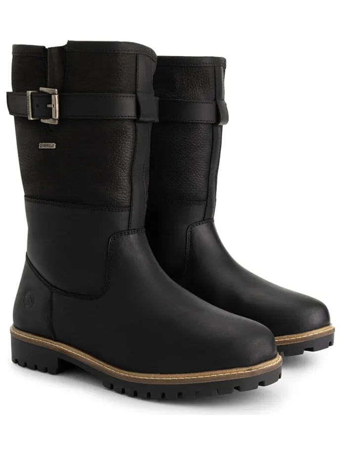 Leren boots "Fjaere" zwart