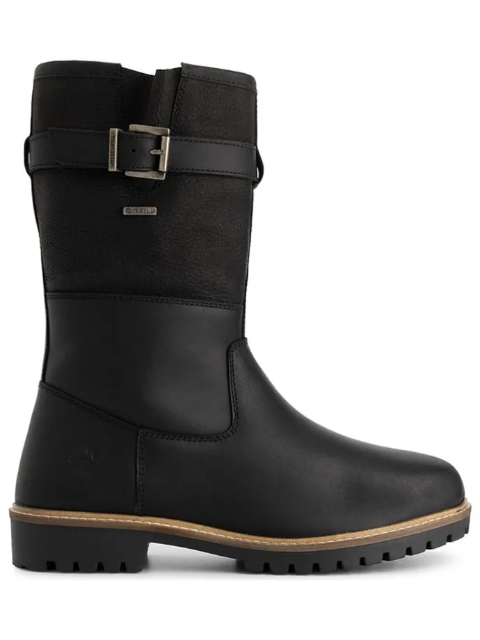 Leren boots "Fjaere" zwart