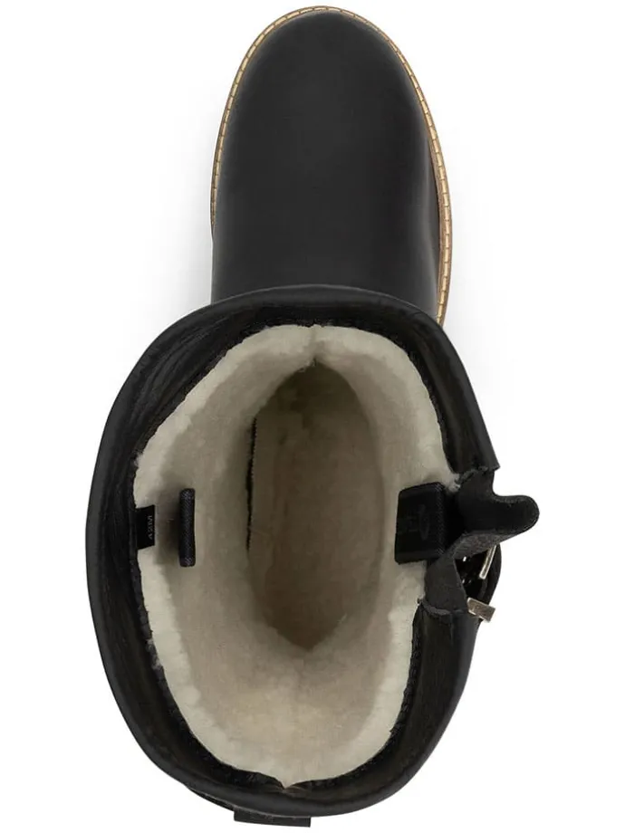 Leren boots "Fjaere" zwart