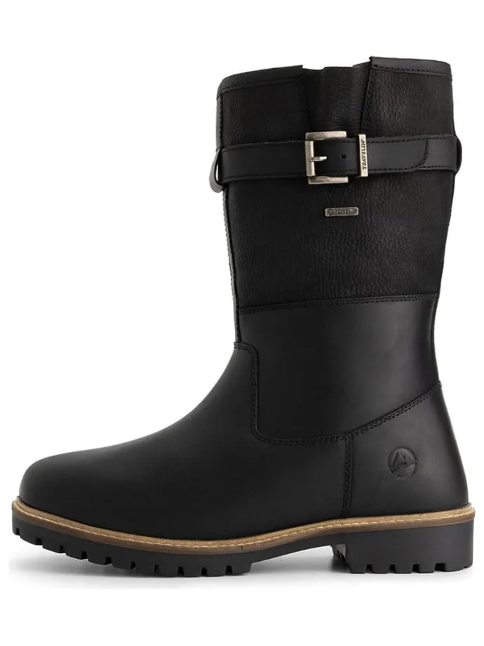 Leren boots "Fjaere" zwart