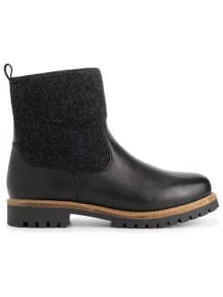 Leren boots "Gotaland" zwart