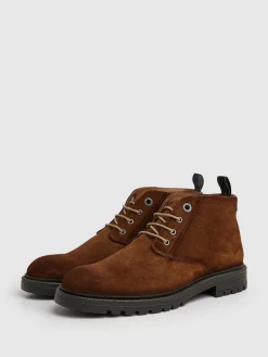 Leren boots "Logan" lichtbruin