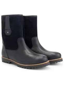 Leren boots "R.Cassels" donkerblauw