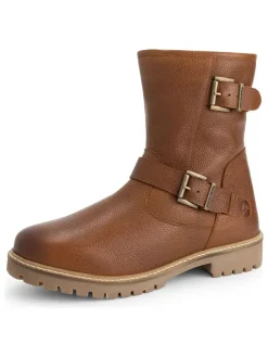 Leren boots "Skelde" lichtbruin