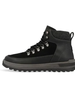 Leren boots "Tommy" zwart