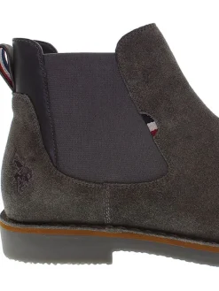 Leren chelseaboots antraciet