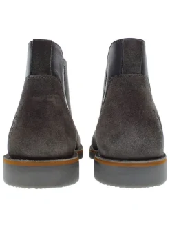 Leren chelseaboots antraciet