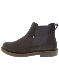 Leren chelseaboots antraciet