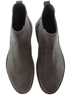 Leren chelseaboots antraciet