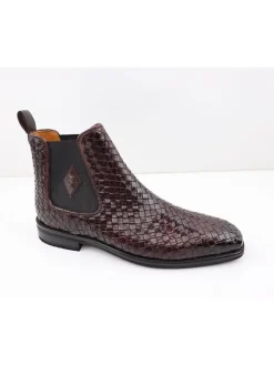 Leren chelseaboots "Elyas 5" rood