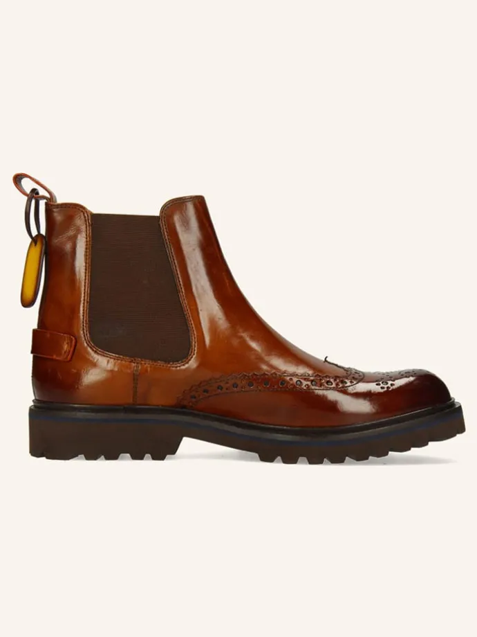 Leren chelseaboots "Pierce 26" lichtbruin