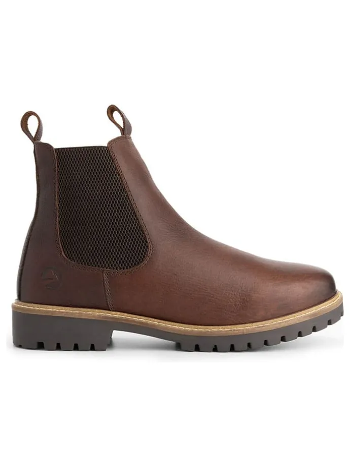 Leren chelseaboots "Sirdal" bruin