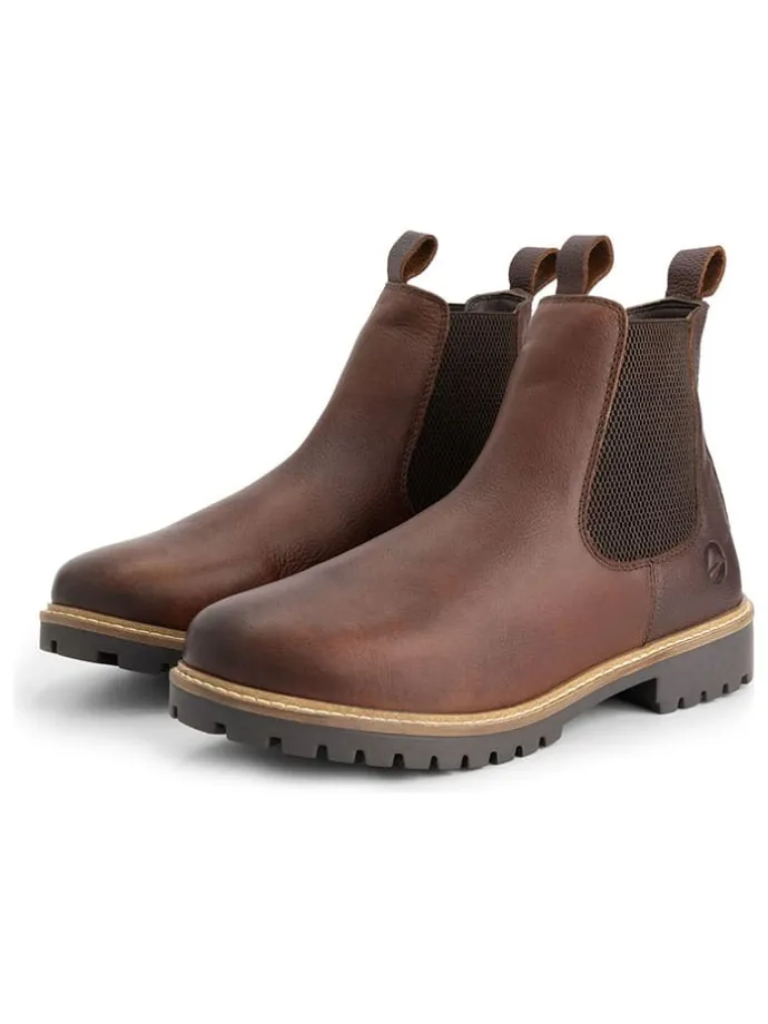 Leren chelseaboots "Sirdal" bruin