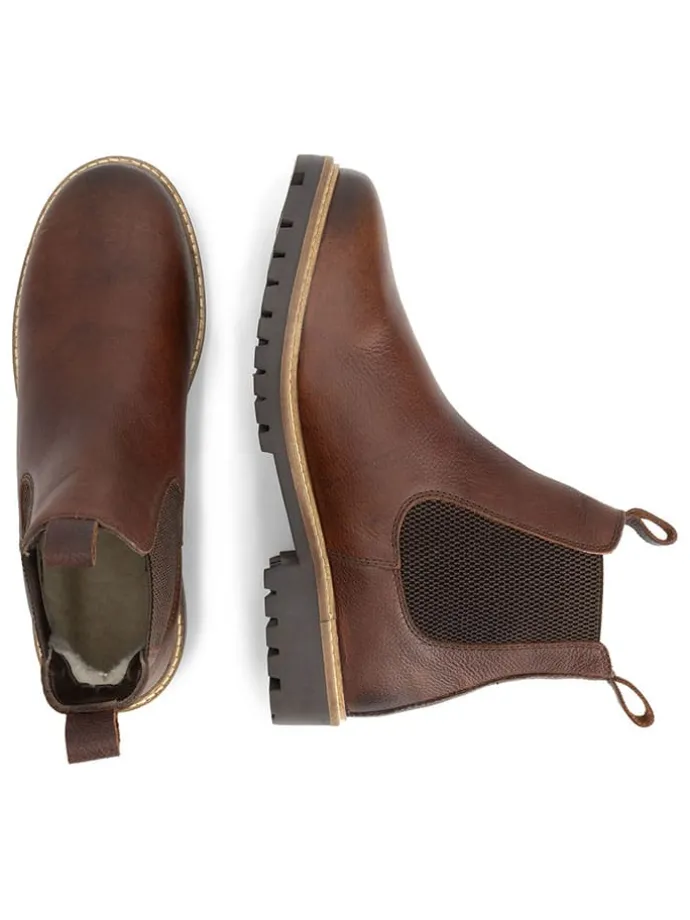 Leren chelseaboots "Sirdal" bruin