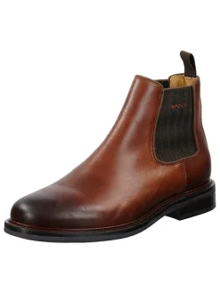 Leren chelseaboots "St Fairkon" lichtbruin