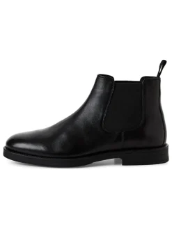 Leren chelseaboots zwart