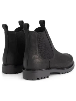 Leren chelseaboots zwart