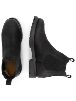 Leren chelseaboots zwart