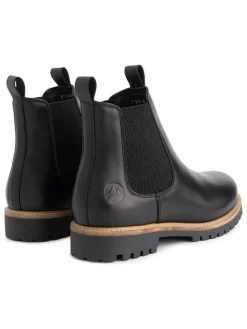 Leren chelseaboots zwart