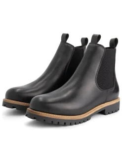 Leren chelseaboots zwart