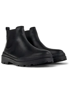 Leren chelseaboots zwart