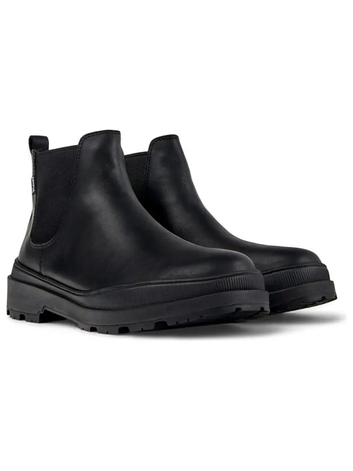 Leren chelseaboots zwart