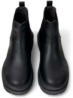 Leren chelseaboots zwart