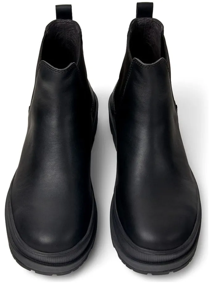 Leren chelseaboots zwart