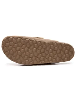 Leren clogs bruin