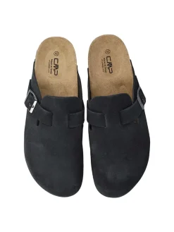 Leren clogs "Navarro" zwart