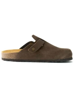 Leren clogs "Noe" bruin