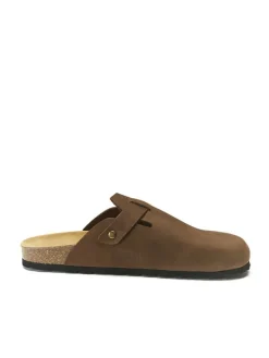 Leren clogs 