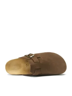 Leren clogs 