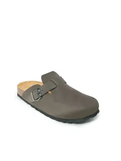 Leren clogs 