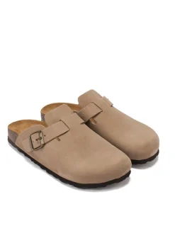 Leren clogs 